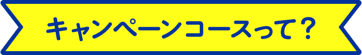 キャンペーンコースって？